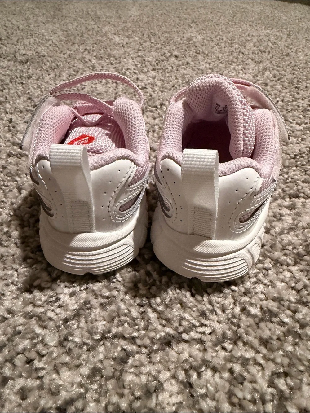 Nike Toddler Pink and White Athletic Sneakers